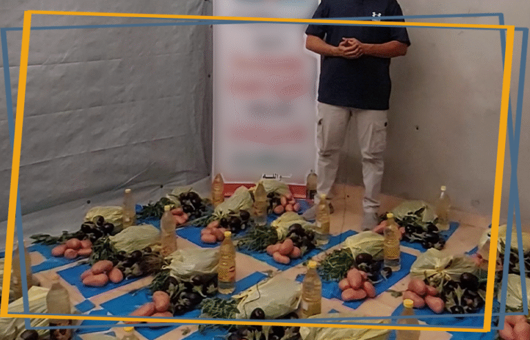 توزيع سلات غذائية